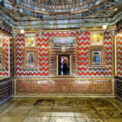 The room.entirely made of glass