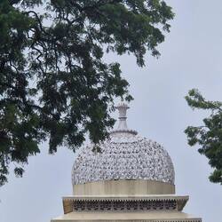 At the palace yesterday