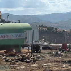 Diesel dor the trucks at 2600 meters