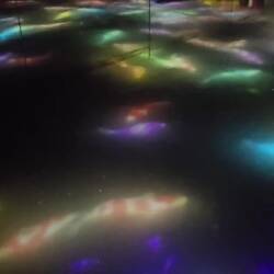 Teamlabs water artwork