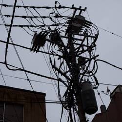 They use 100v mains here and 170v not 415v like us so much more packed poles