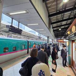 Bullet train platform