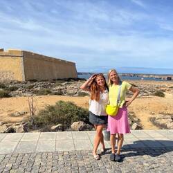 Beautiful Egle visiting with us the Sagres Fort