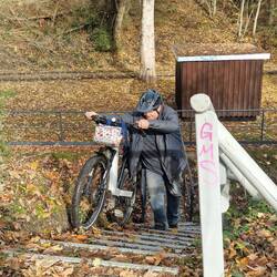 Mein Fahrrad muss da auch hoch