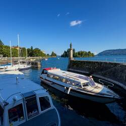 A small marina along the lakefront — Pallanza, Italy.