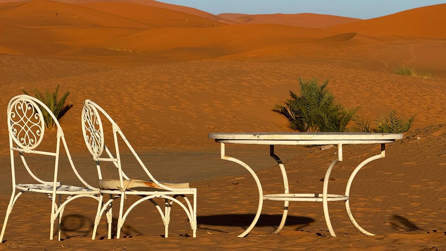 Camping Haven La Chance, direkt an der Wüste