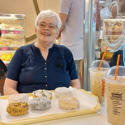 Der Zuckerschock bei Dunkin' Donuts gehört zum Ankommen dazu 😉