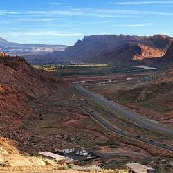 Blick von der oberen Ebene des Arches Richtung 191