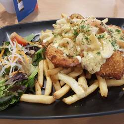 Brad's surf n turf chicken schnitty