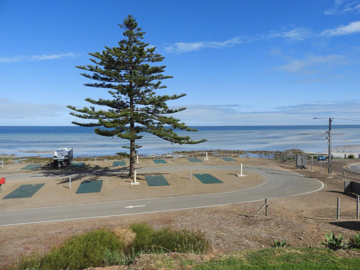 View from our caravan park at Moonta Bay