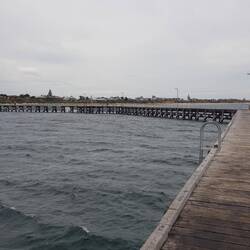 Moonta Bay jetty (on a windy day)