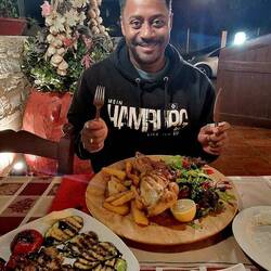 Halbes Hähnchen "Anticristo" und Grillgemüse....