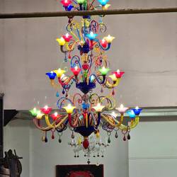 Huge, Colorful Chandelier