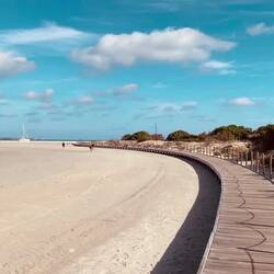 Die Salzwasserlagune ist ein Naturreservat.