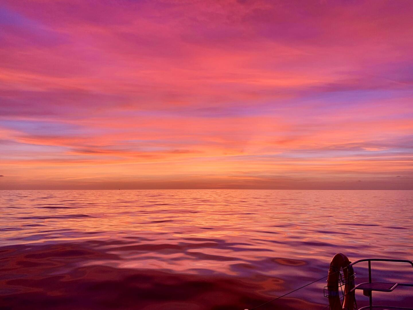 Es geht unter Maschine in die zweite Nacht.