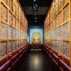 Bücherei in einem tibetischen Kloster