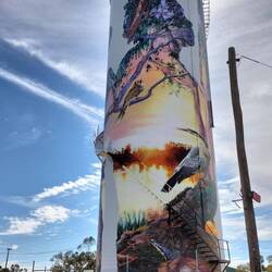 Watertoren Barham WO1 en 2 en Aboriginal relatie met de natuur