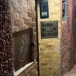 Our riad entrance in a pitch dark allyway