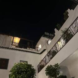 Riad at night