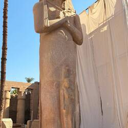 His beloved Nefertari sheltered by Ramesses