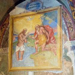 16th century fresco ... Church of San Vittore on Isola dei Pescatori ... Borromean Islands.