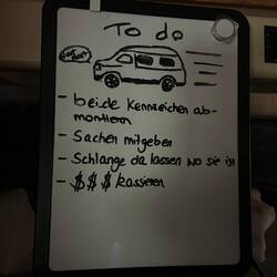 Es gibt einiges zu tun, also besser nichts vergessen.