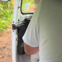 Arriving at Tea Cabins