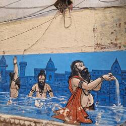 A mural in the old town