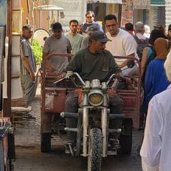 And then this guy delivering