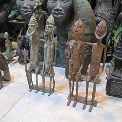 African bronze statues from Ghana