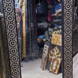 Incredible mirrors in shop of Abdil El Asr