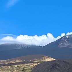 Blick auf den rauchenden Etna