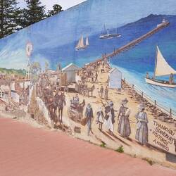 Mural wall at Stansbury