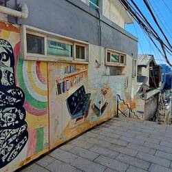 One stopping point is known for its murals.