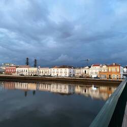 Evening light on the left bank of the Gilão River