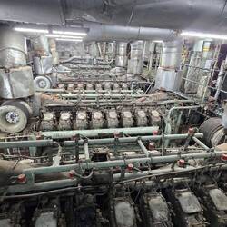 Half of the engine for the old ferry that connected Honshu to Hokkaido