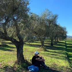 Lunch break with tan