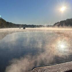 Misty morning in the anchorage...