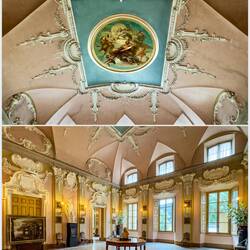 Fresco Hall ... fresco was brought here from the Borromeo Palazzo in Milan — Isola Bella, Stresa.