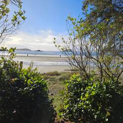 Blick auf den Strand