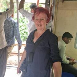 On a Mumbai local train