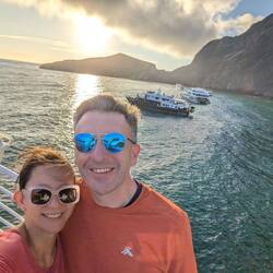 Enjoying the full days and the warm breeze