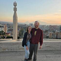 Sunset views from Yerevan's Cascade Complex