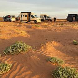 Für die Nacht schlagen wir hier unser Camp auf ...