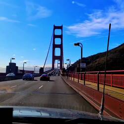 Jetzt gehts über die Golden Gate
