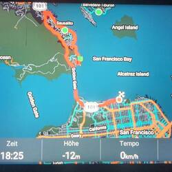 Einmal über die Golden Gate Bridge