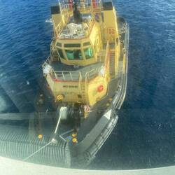 Tender that ferried us across