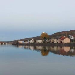 Floden Mosel ved Grevenmacher i Luxembourg