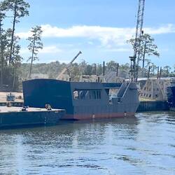 Believe it or not, a tourist 'Pirate Boat' is under construction. Aaaaaaarrrrrgh...