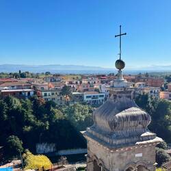 View from museum Tower, which recreates old palace tower